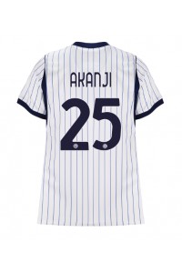 Inter Milan Manuel Akanji #25 Jalkapallovaatteet Naisten Vieraspaita 2026-27 Lyhythihainen